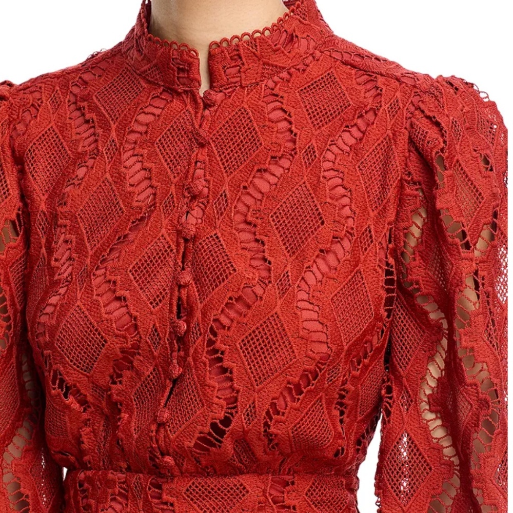 Aqua - Wavy Lace Dress - Exclusive 70's Collection - Sz M - NWT - Picture 3 of 5